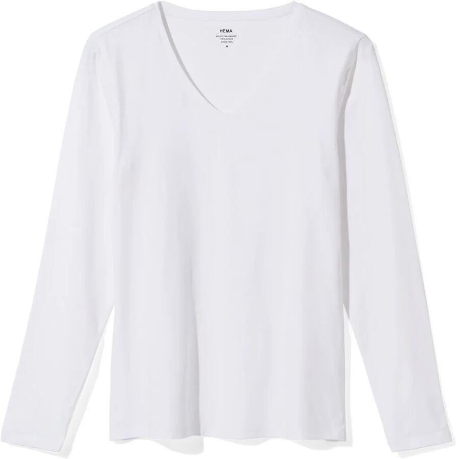 HEMA Dames T-shirt Wit (wit)