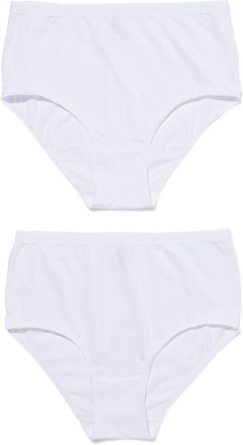 HEMA Dames Tailleslip Katoen 2 Stuks Wit