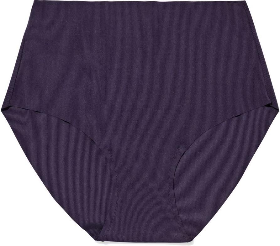 HEMA Dames Tailleslip Micro Rib Ultimate Comfort Donkerpaars (donkerpaars)