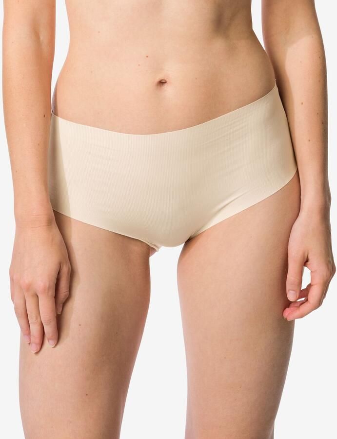 HEMA Dames Tailleslip Micro Rib Ultimate Comfort Naturel (naturel)