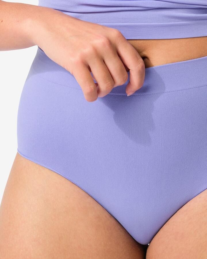 HEMA Dames Tailleslip Naadloos Micro Blauw (blauw) - Foto 3