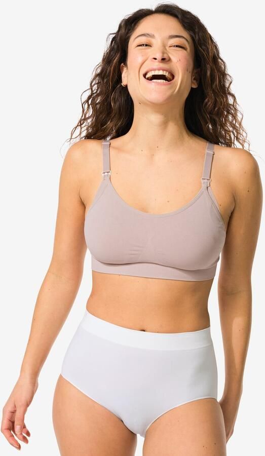 HEMA Dames Tailleslip Naadloos Micro Wit