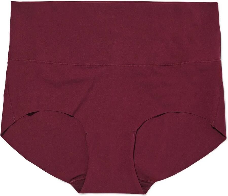 HEMA Dames Tailleslip Smoothing Donkerrood (donkerrood)
