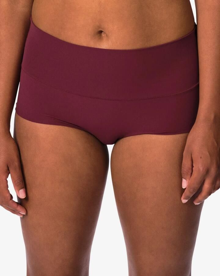 HEMA Dames Tailleslip Smoothing Donkerrood (donkerrood)