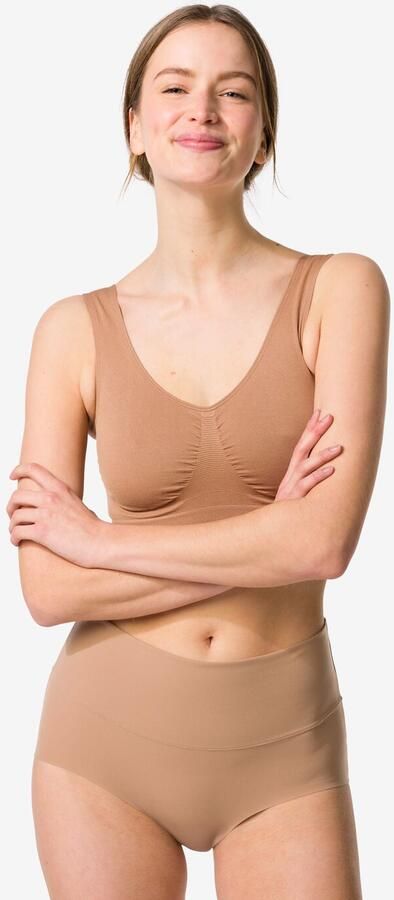 HEMA Dames Tailleslip Smoothing Lichtbruin (lichtbruin) - Foto 4