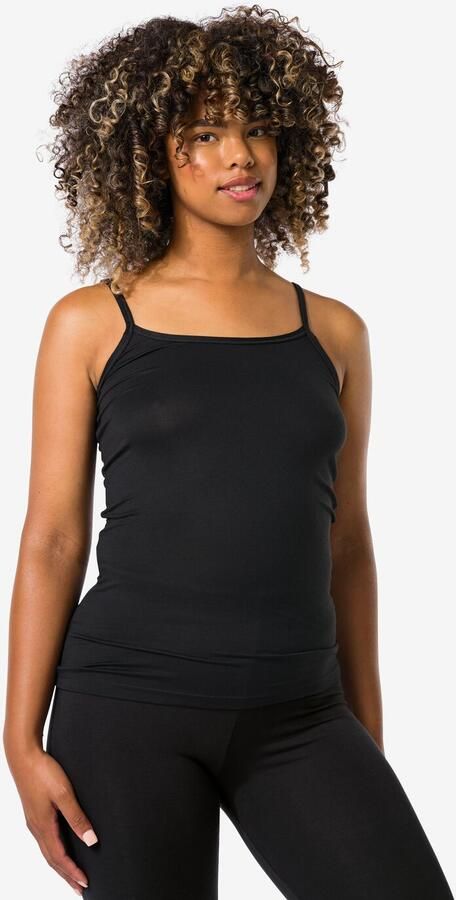 HEMA Dames Temptech Hemd Met Spaghettibandjes Zwart (zwart)