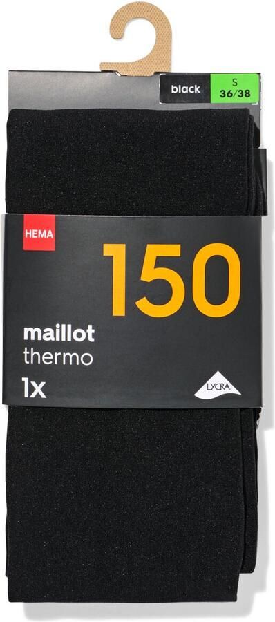 HEMA Dames Thermo Maillot 150denier Zwart (zwart) - Foto 3