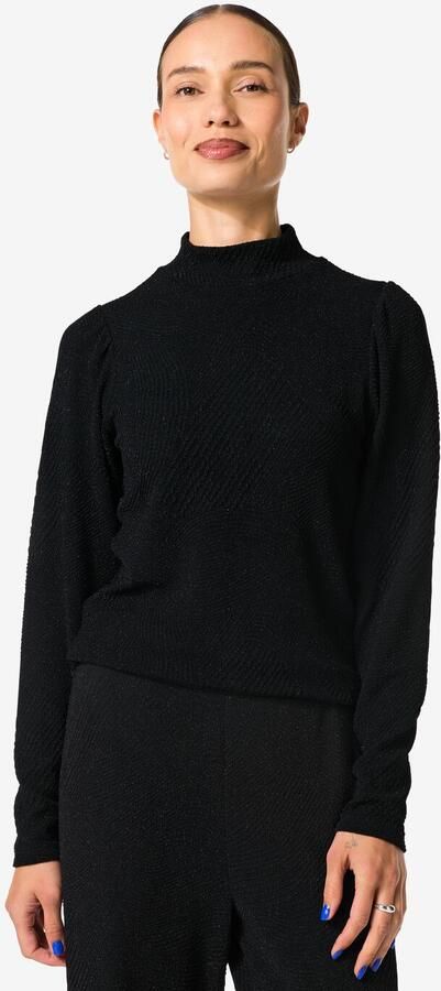 HEMA Dames Top Erin Glitter Zwart (zwart) - Foto 2