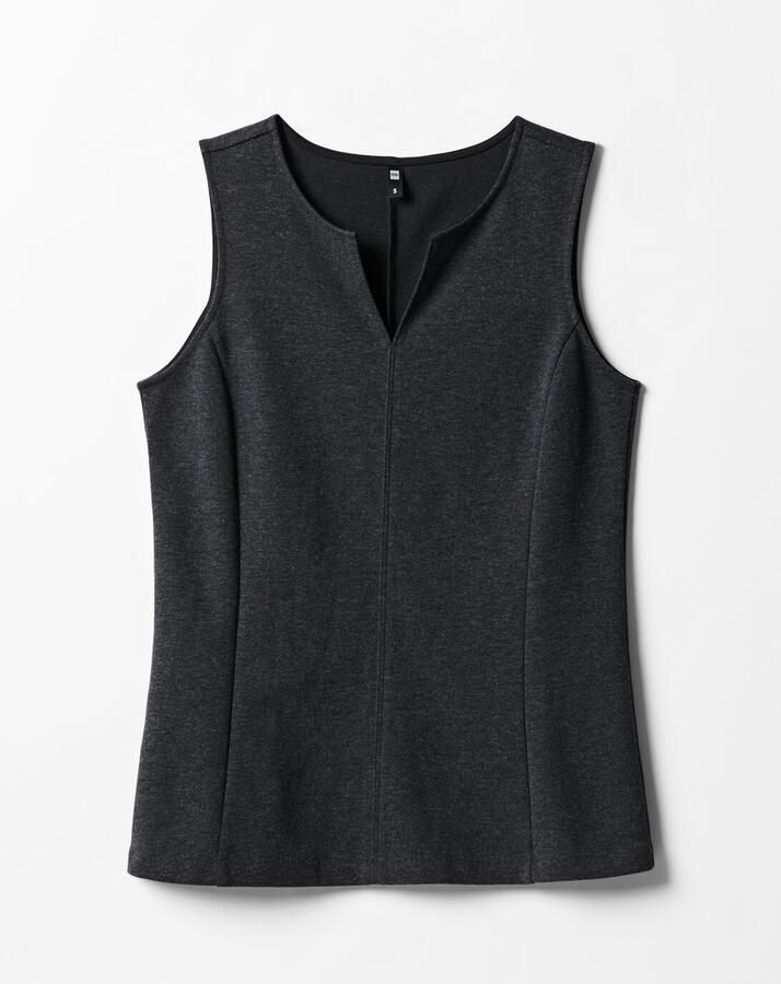 HEMA Dames Top Otis Jersey Antraciet