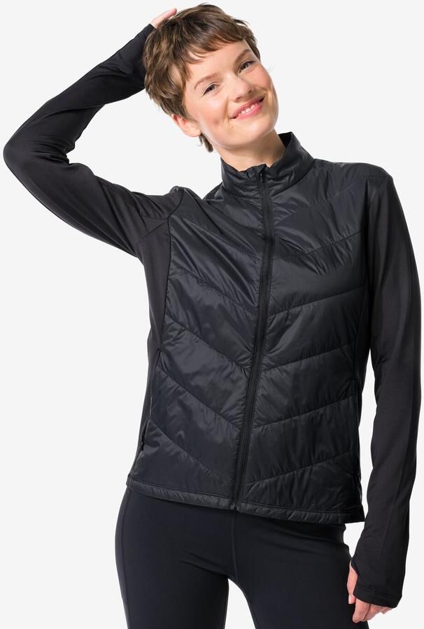 HEMA Dames Trainingsjack Zwart (zwart)