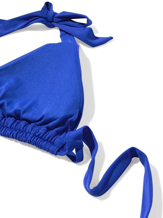 HEMA Dames Triangel Bikinitop Blauw (blauw) - Foto 1