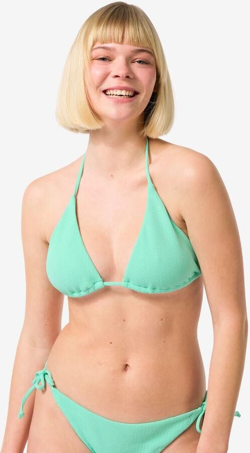 HEMA Dames Triangel Bikinitop Groen (groen) - Foto 2