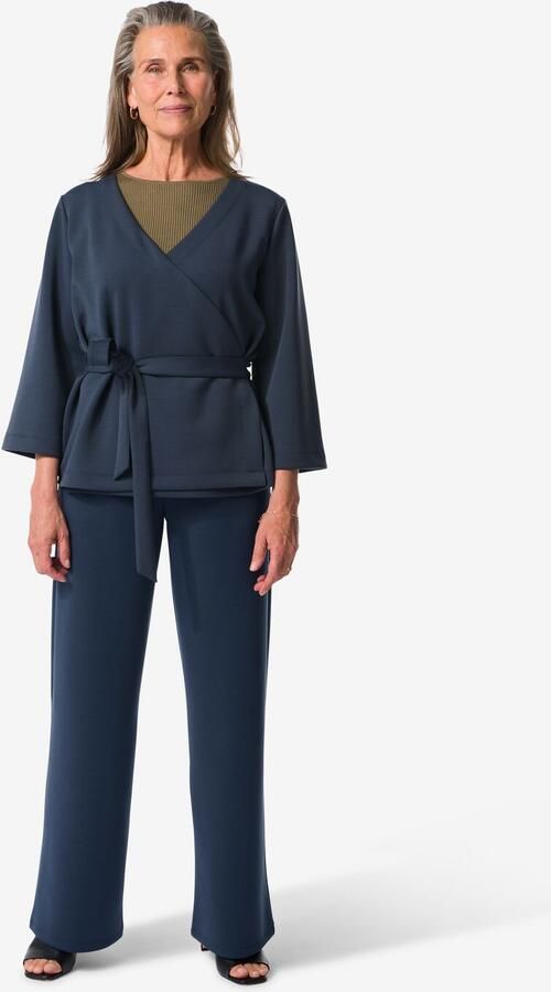 HEMA Dames Wikkelvest Elly Blauw (blauw) - Foto 2