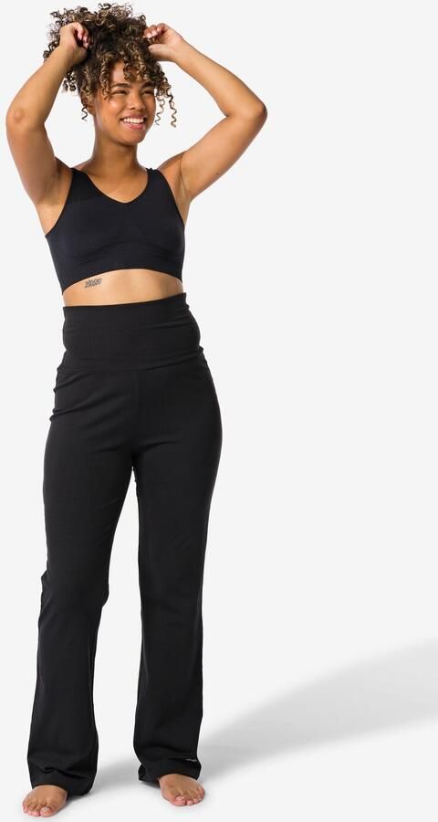 HEMA Dames Yogabroek Zwart (zwart) - Foto 3