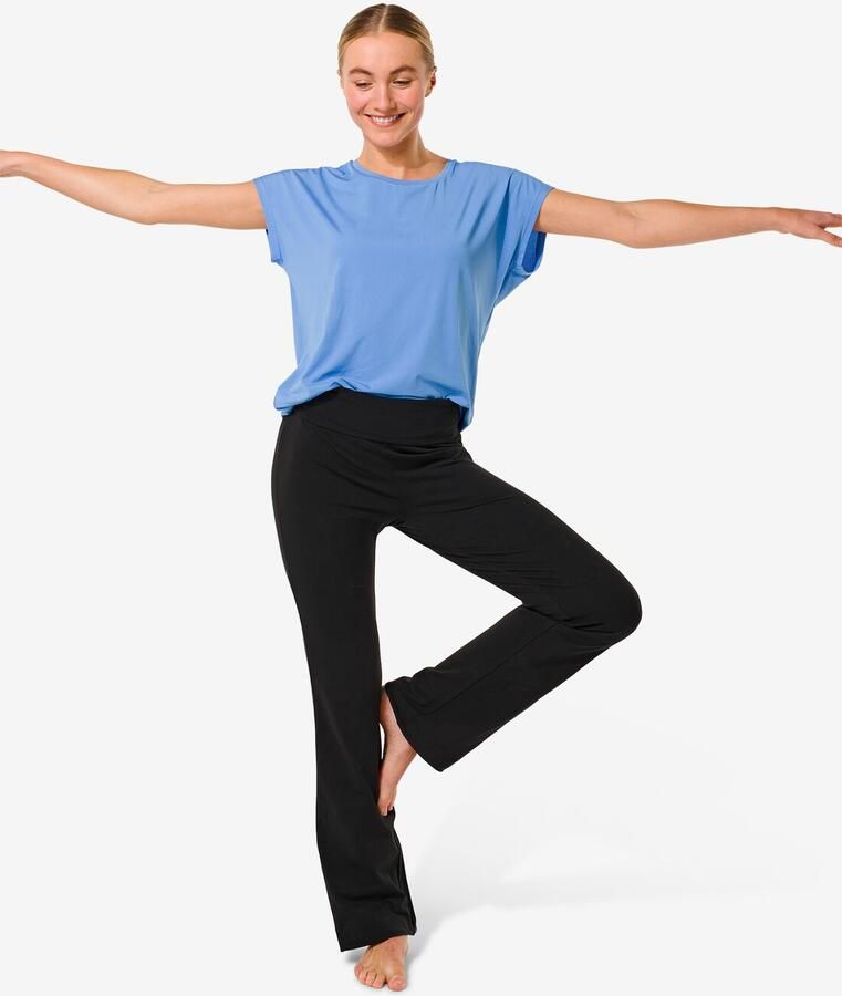 HEMA Dames Yogabroek Zwart (zwart)