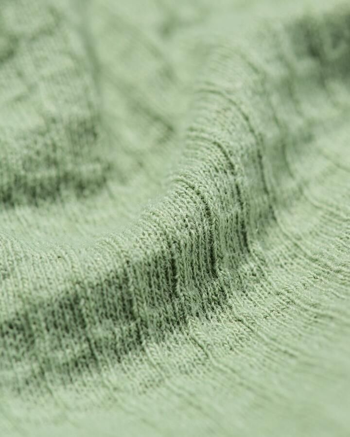 HEMA Damesbadjas Katoen Wafelstructuur Groen (groen)