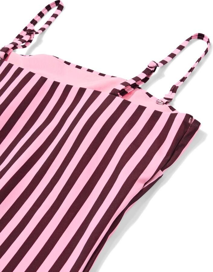 HEMA Damesbadpak Nina Strepen Roze (roze)