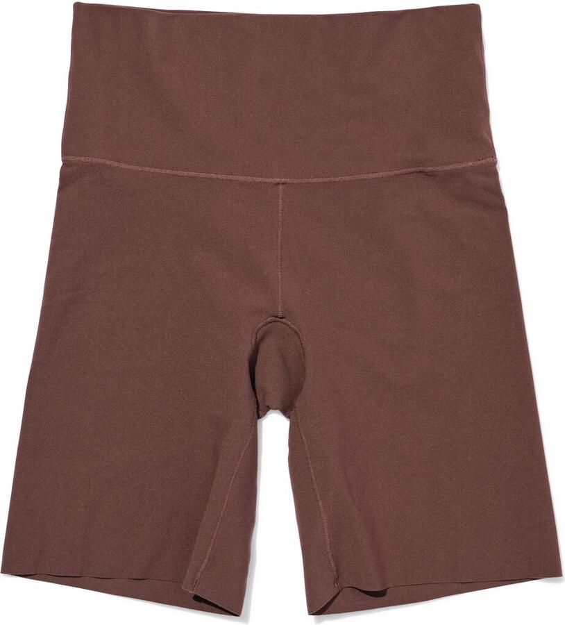 HEMA Damesbiker Smoothing Hoge Taille Donkerbruin (donkerbruin)