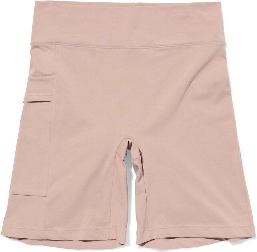 HEMA Damesbikershort Real Lasting Cotton Beige (beige) - Foto 2