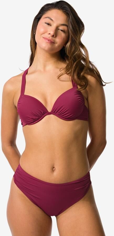 HEMA Damesbikinibroekje Dana Donkerrood (donkerrood) - Foto 2
