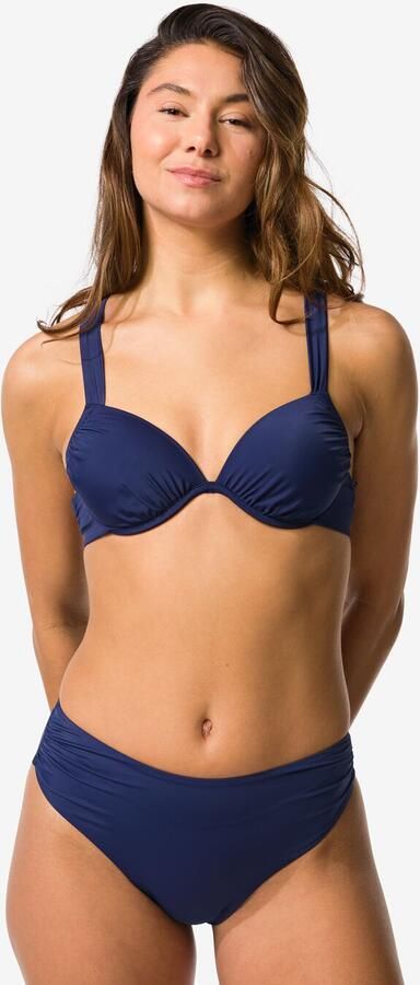 HEMA Damesbikinibroekje Dana Hoog Donkerblauw (donkerblauw)