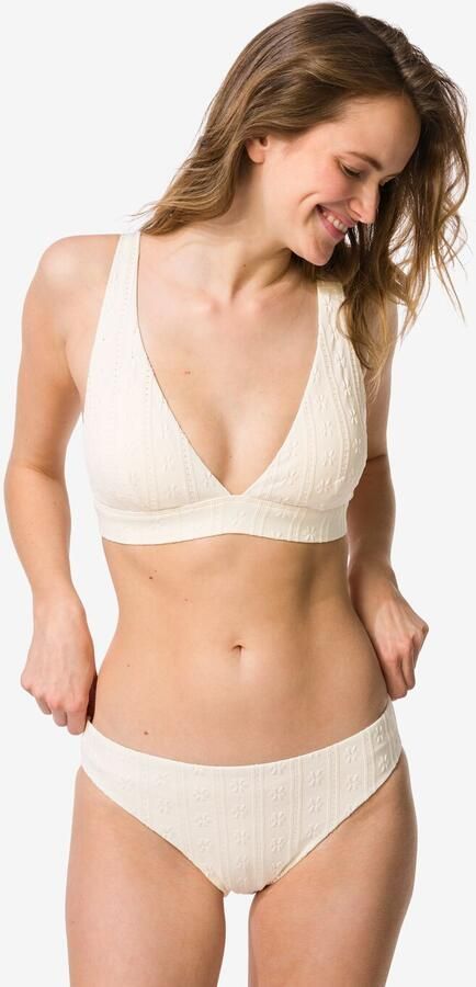 HEMA Damesbikinibroekje Mila Broderie Creme (creme) - Foto 2