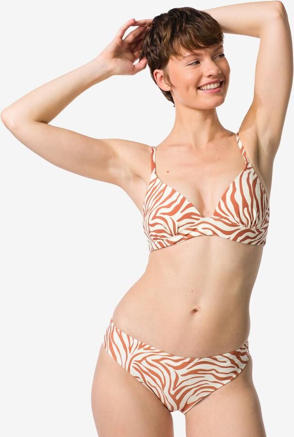 HEMA Damesbikinibroekje Mila Zebra Gebroken Wit (gebroken wit)