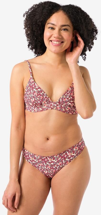 HEMA Damesbikinibroekje Rib Bloemen Multi (multi) - Foto 2