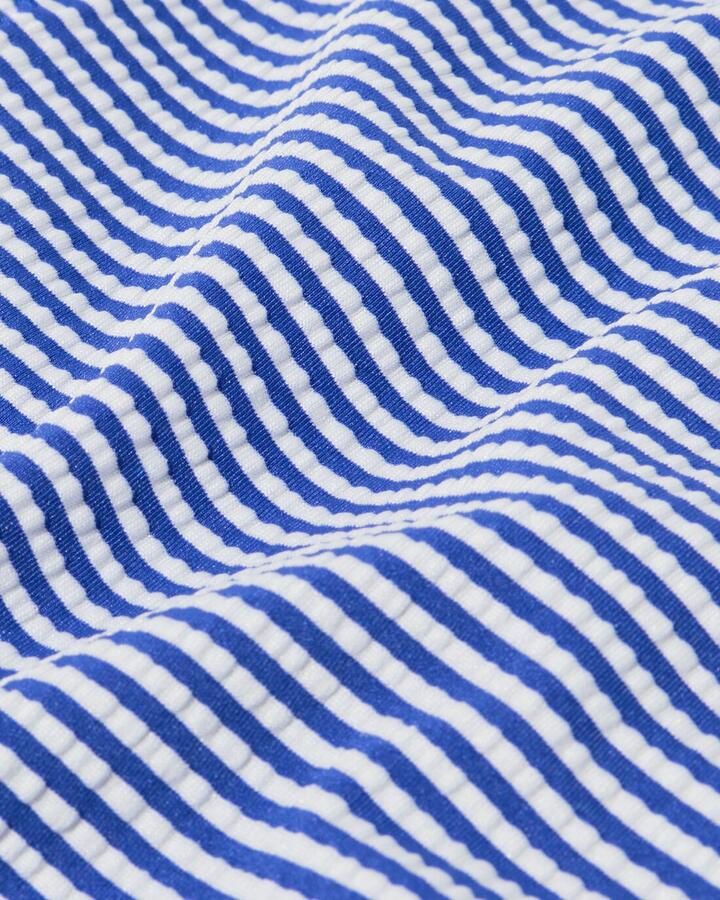 HEMA Damesbikinibroekje Seersucker Blauw (blauw)