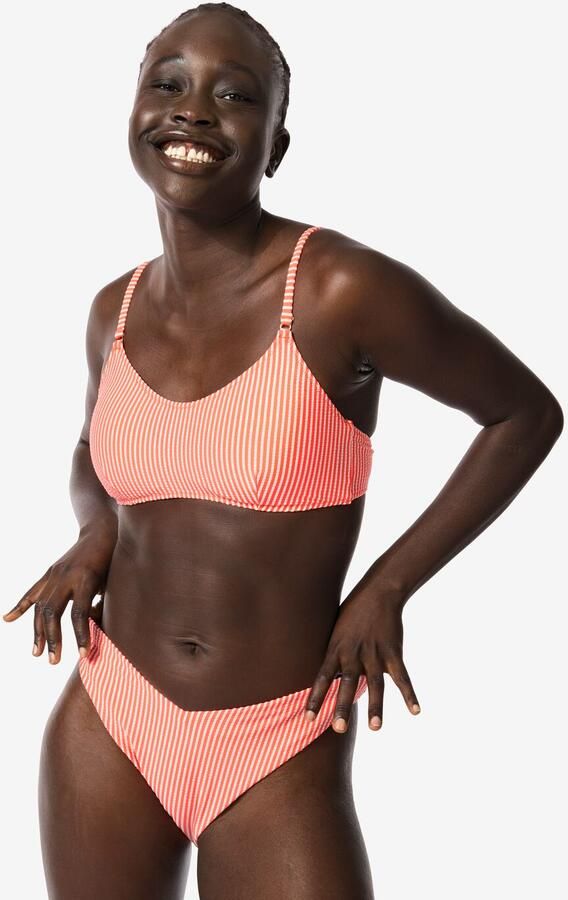 HEMA Damesbikinibroekje Seersucker Roze (roze) - Foto 2