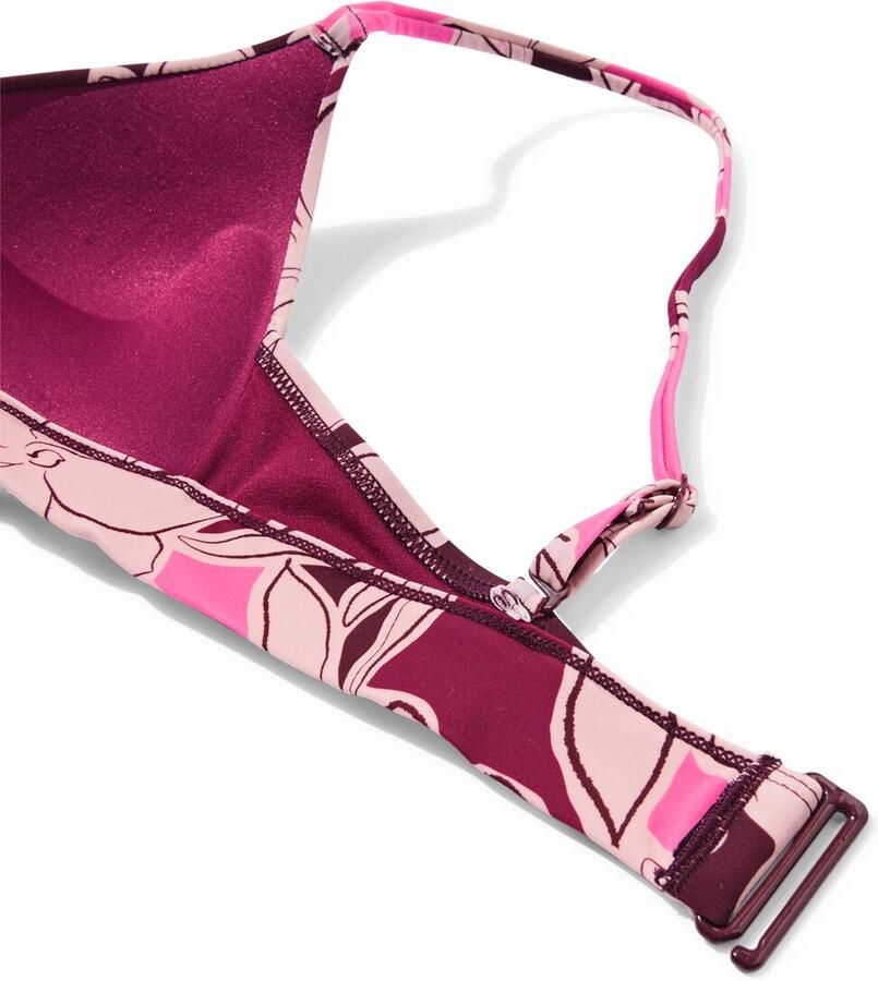 HEMA Damesbikinitop Janna Push-up Bloemen Roze (roze) - Foto 2