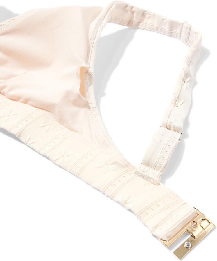 HEMA Damesbikinitop Liv Triangel Broderie Creme (creme)