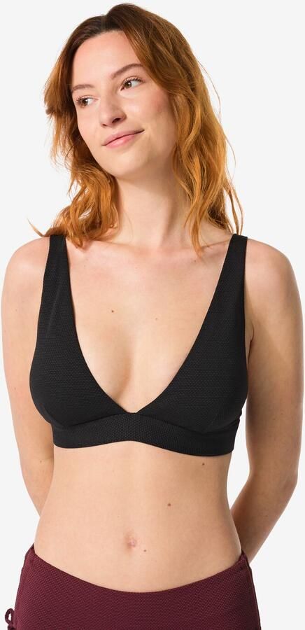HEMA Damesbikinitop Triangel Zwart (zwart) - Foto 2