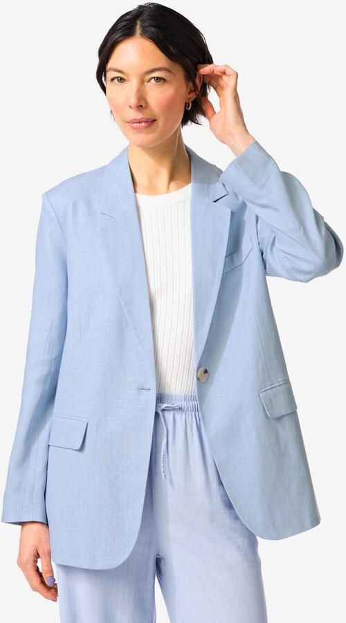 HEMA Damesblazer Isla Lichtblauw (lichtblauw)