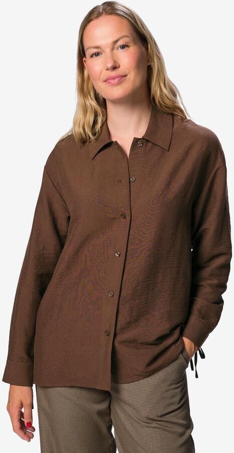 HEMA Damesblouse Day Crinkle Bruin