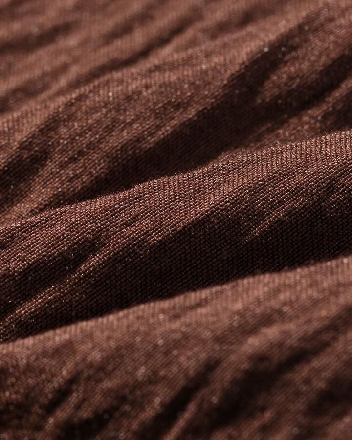 HEMA Damesblouse Day Crinkle Bruin - Foto 2