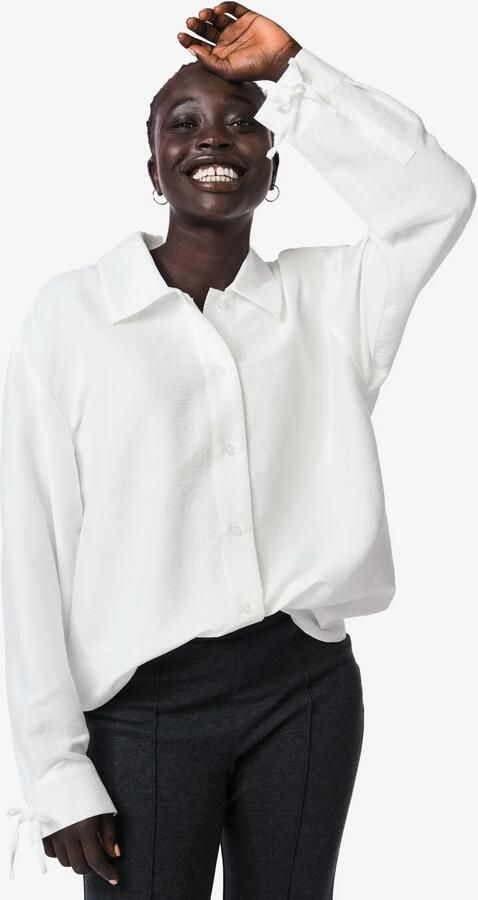 HEMA Damesblouse Day Crinkle Wit
