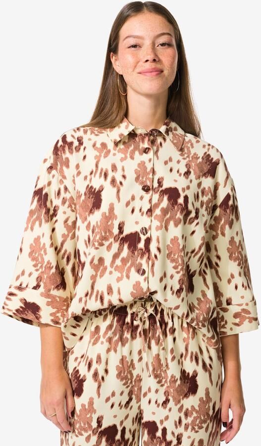 HEMA Damesblouse Dora Boxy Koe Multi (multi) - Foto 2