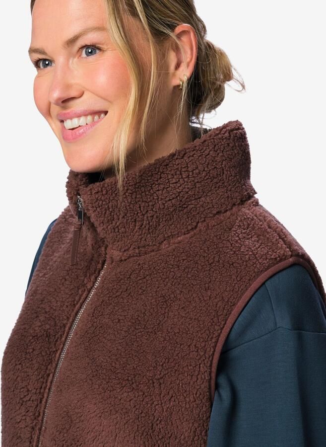 HEMA Damesbodywarmer Sherpa Donkerbruin - Foto 2