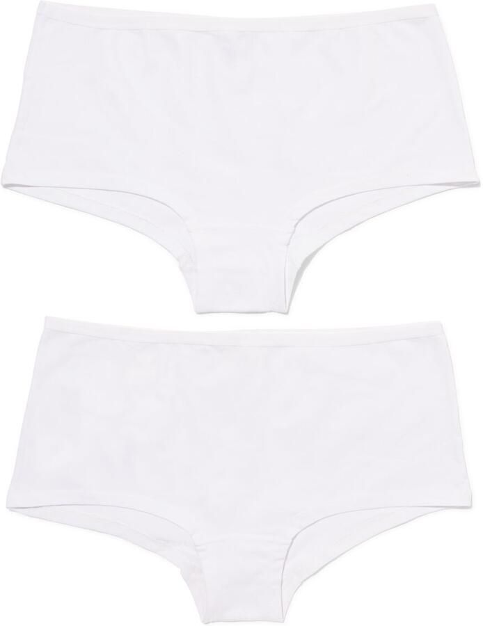 HEMA Damesboxer Katoen 2 Stuks Wit (wit) - Foto 3