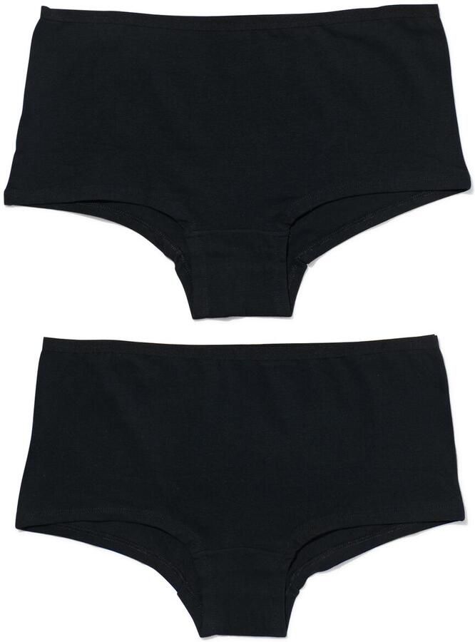 HEMA Damesboxer Katoen 2 Stuks Zwart