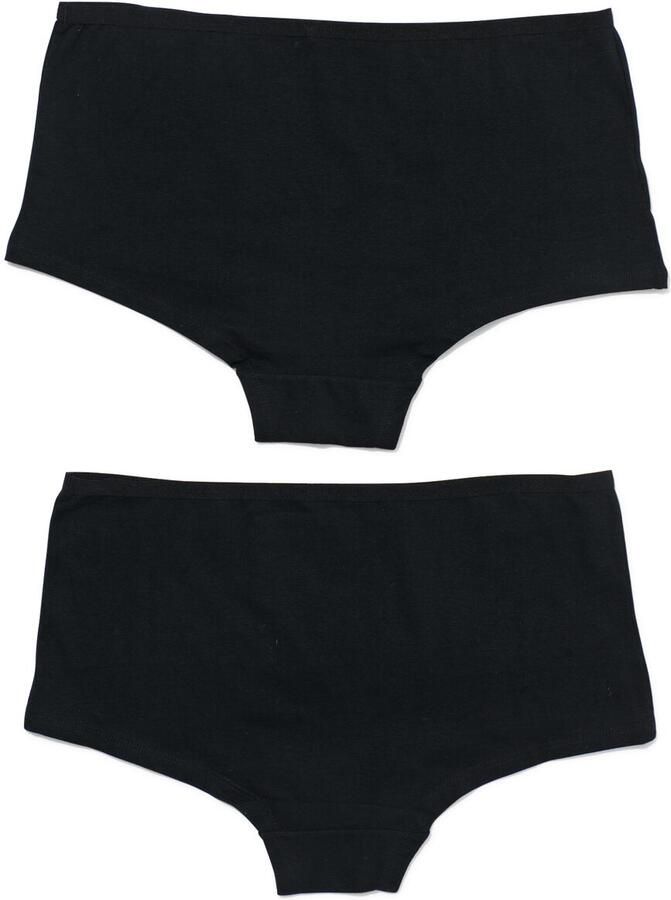 HEMA Damesboxer Katoen 2 Stuks Zwart
