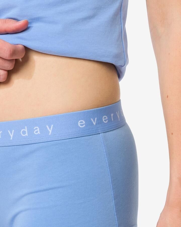 HEMA Damesboxer Katoen Everyday Tailleband Blauw (blauw) - Foto 2