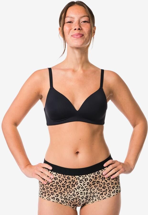 HEMA Damesboxer Katoen Everyday Tailleband Luipaard Naturel (naturel) - Foto 2