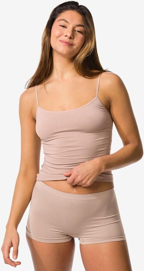 HEMA Damesboxer Naadloos Micro Beige (beige) - Foto 2