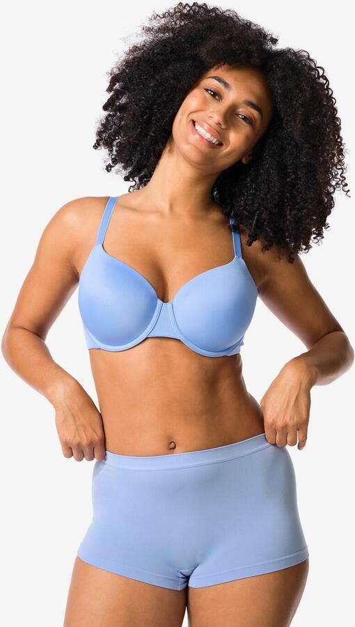 HEMA Damesboxer Naadloos Micro Blauw (blauw) - Foto 2