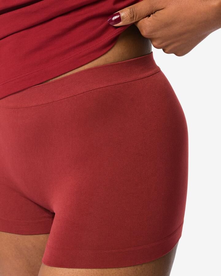 HEMA Damesboxer Naadloos Micro Donkerrood (donkerrood) - Foto 2