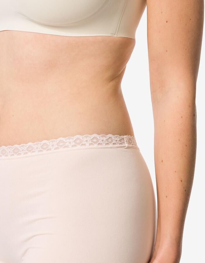 HEMA Damesboxer Naadloos Micro Met Kant Naturel (naturel) - Foto 2