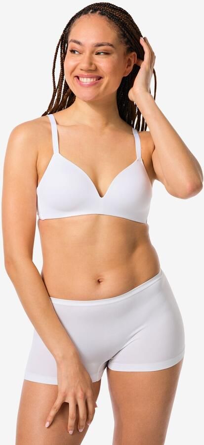 HEMA Damesboxer Naadloos Micro Wit