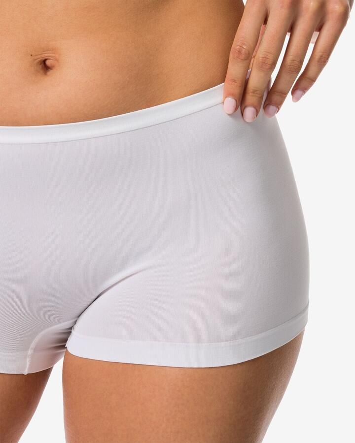 HEMA Damesboxer Naadloos Micro Wit - Foto 2